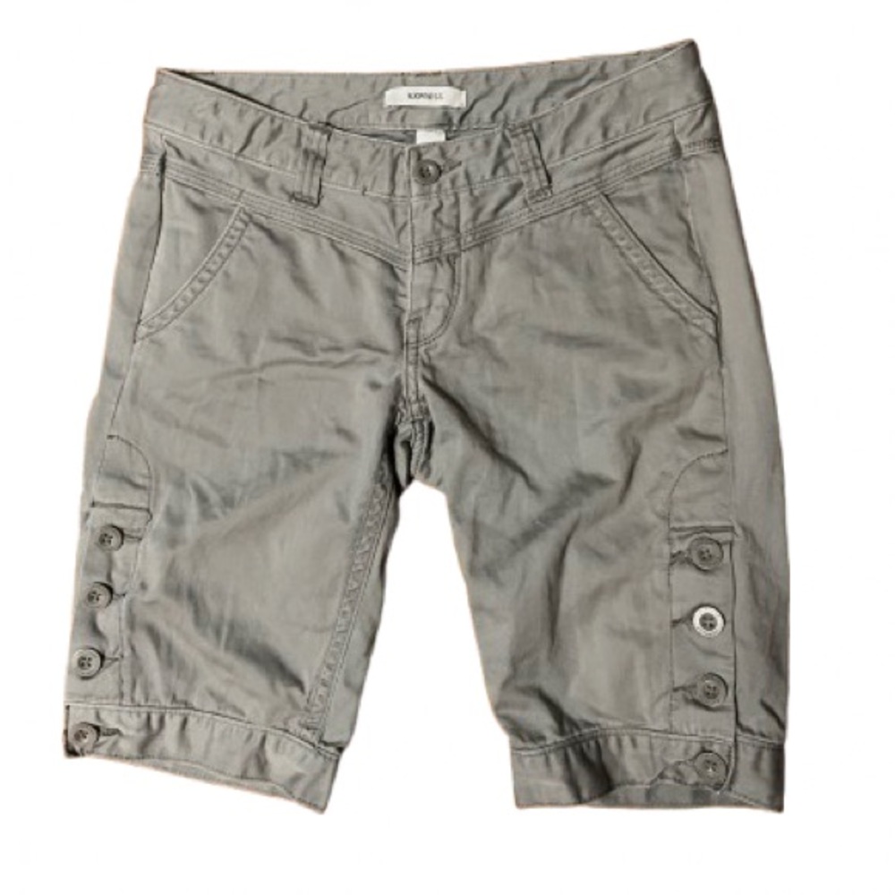 Express Gray Casual Bermuda Shorts